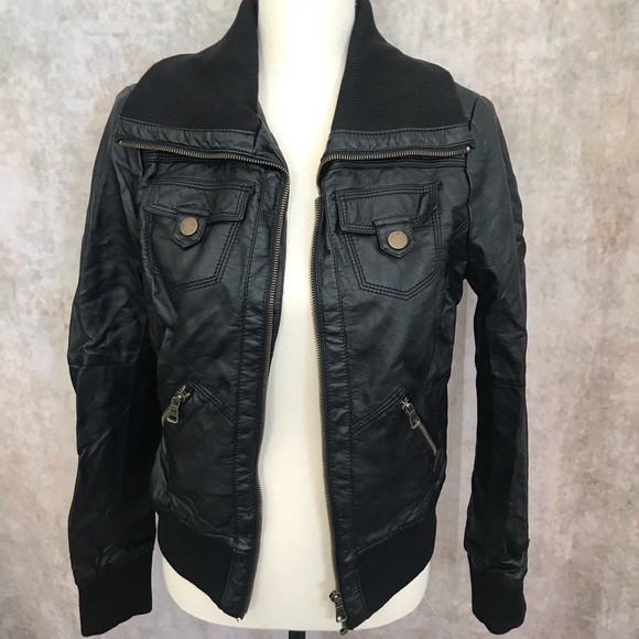 Miss Posh Faux Leather Jacket, size L - Picture 1 of 3